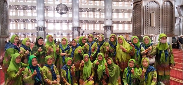 Muslimat NU Lebak Hadiri Gebyar Isra Mikraj se-Jabodetabek di Masjid Istiqlal